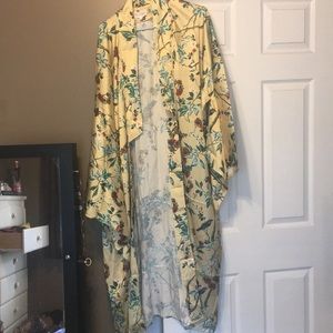 Forever 21 Floral Print Duster Kimono